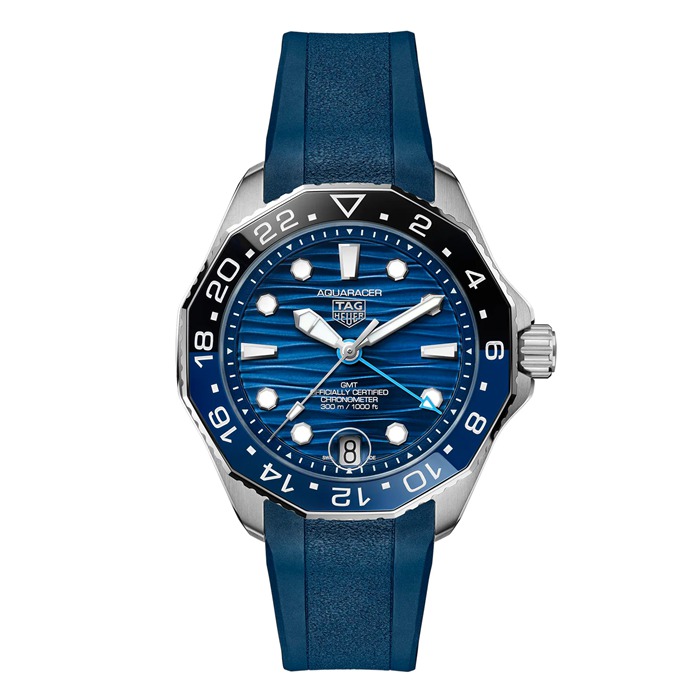 TAG Heuer Aquaracer Professional 300 GMT 42mm Montre Homme Caoutchouc Bleu WBP5114.FT6259