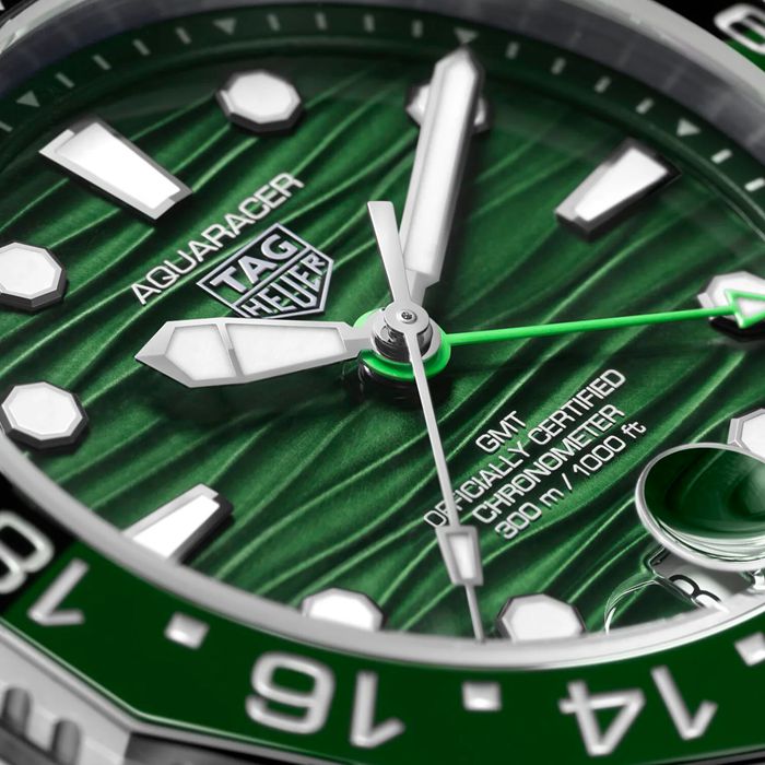 TAG Heuer Aquaracer Professional 300 GMT 42mm Montre Homme Vert WBP5115.BA0013 – Image 3