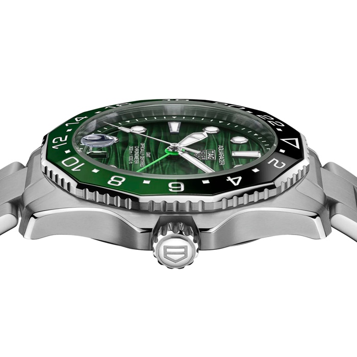 TAG Heuer Aquaracer Professional 300 GMT 42mm Montre Homme Vert WBP5115.BA0013 – Image 4