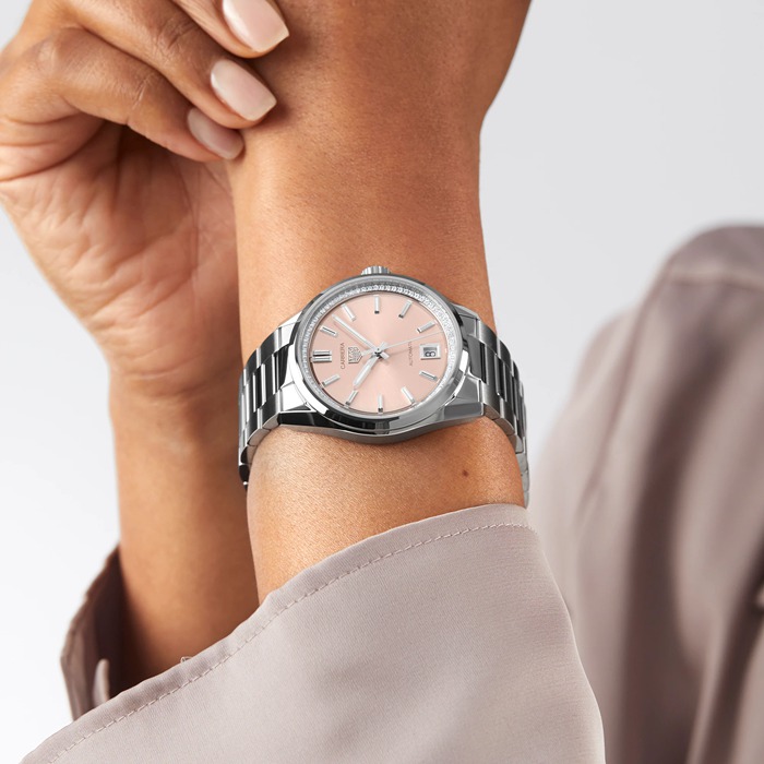 TAG Heuer Carrera 36mm Ladies Watch Diamonds Pink WBN231A.BA0001 – Image 5