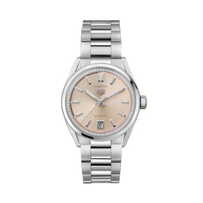 TAG Heuer Carrera 36mm Ladies Watch Diamonds Pink WBN231A.BA0001