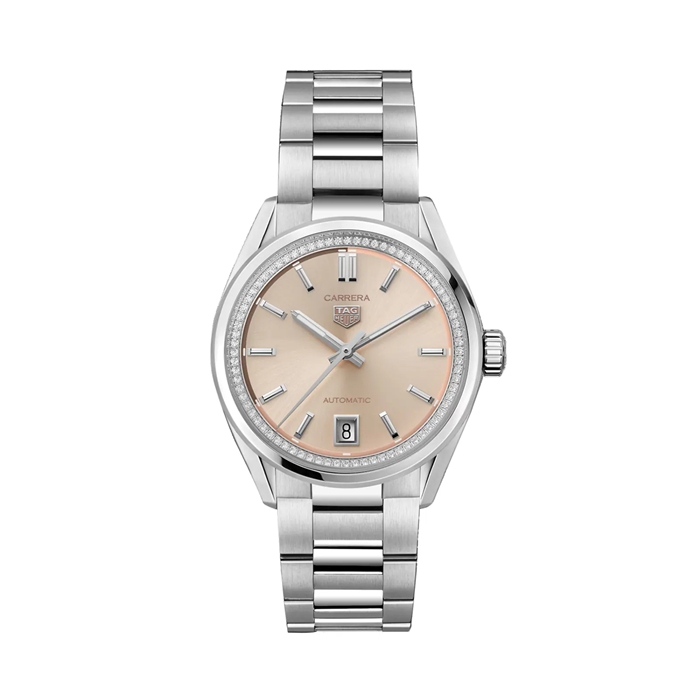 TAG Heuer Carrera 36mm Ladies Watch Diamonds Pink WBN231A.BA0001