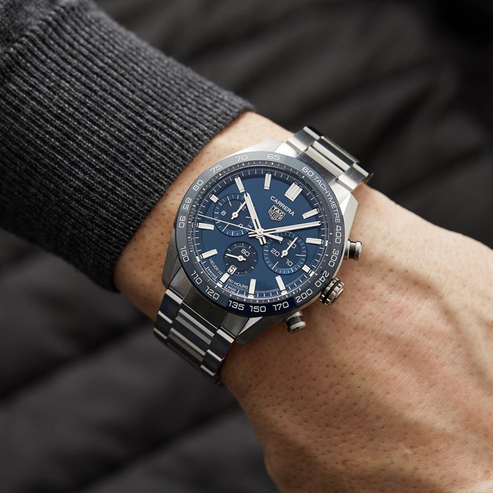 TAG Heuer Carrera Automatic Chronograph 44mm Mens Watch CBN2A1A.BA0643 – Image 5
