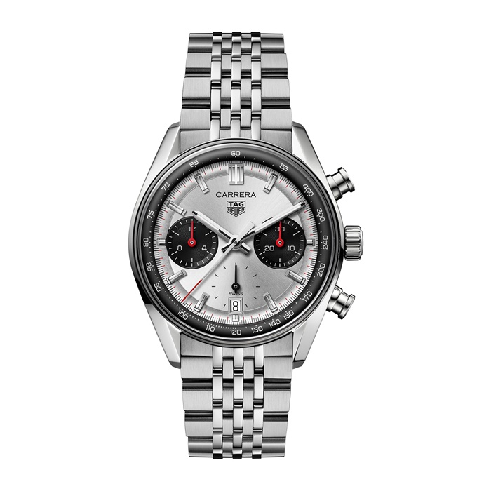 TAG Heuer Carrera Chronograph 39mm Mens Watch Silver CBS2216.BA0048