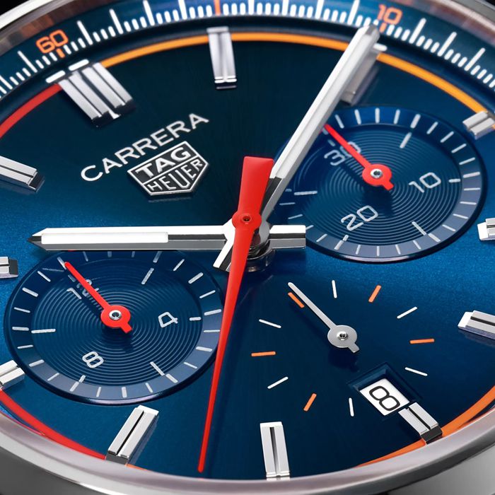 TAG Heuer Carrera Chronograph 42mm Mens Watch Blue CBN201D.FC6543 – Image 2