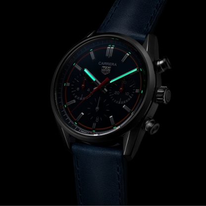 TAG Heuer Carrera Chronograph 42mm Mens Watch Blue CBN201D.FC6543 – Image 4