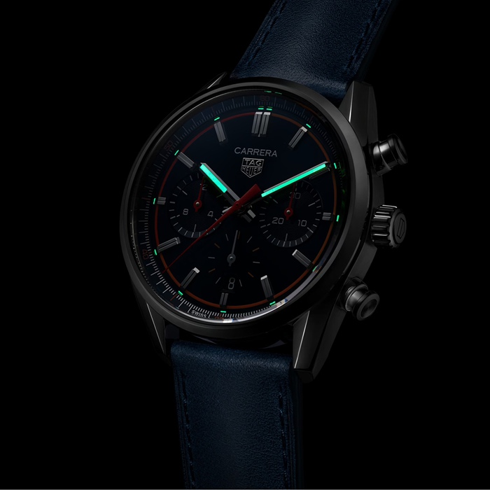 TAG Heuer Carrera Chronograph 42mm Mens Watch Blue CBN201D.FC6543 – Image 4