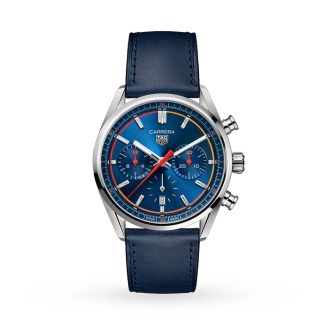TAG Heuer Carrera Chronograph 42mm Mens Watch Blue CBN201D.FC6543
