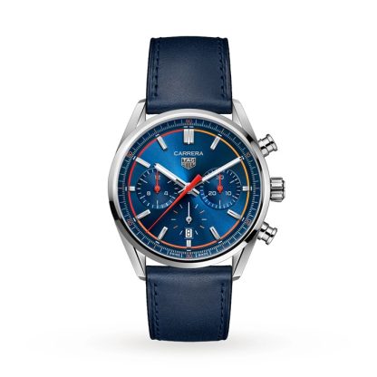 TAG Heuer Carrera Chronograph 42mm Mens Watch Blue CBN201D.FC6543