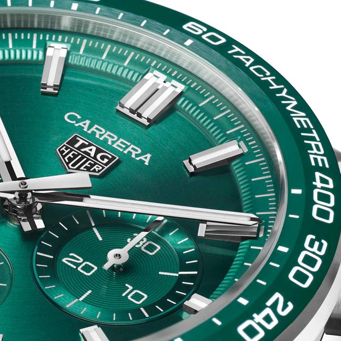 TAG Heuer Carrera Chronograph 44mm Montre Homme Vert Acier Inoxydable CBN2A1N.BA0643 – Image 3