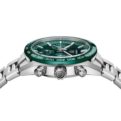 TAG Heuer Carrera Chronograph 44mm Montre Homme Vert Acier Inoxydable CBN2A1N.BA0643 – Image 4