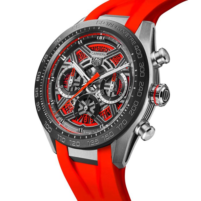 TAG Heuer Carrera Chronograph Extreme Sport 44mm Montre Homme Rouge CBU2082.FT6275 – Image 2