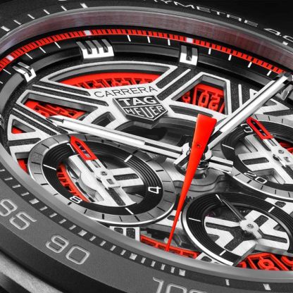 TAG Heuer Carrera Chronograph Extreme Sport 44mm Montre Homme Rouge CBU2082.FT6275 – Image 3