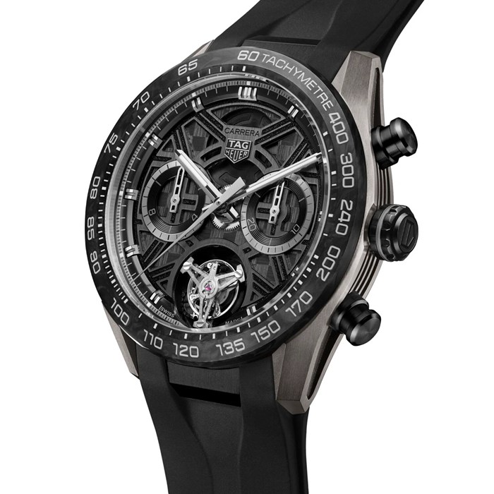 TAG Heuer Carrera Chronograph Tourbillon Extreme Sport 44mm Montre Homme Noir CBU5080.FT6272 – Image 2