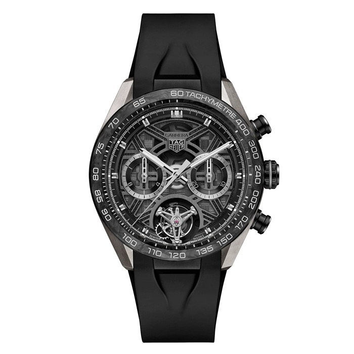 TAG Heuer Carrera Chronograph Tourbillon Extreme Sport 44mm Montre Homme Noir CBU5080.FT6272