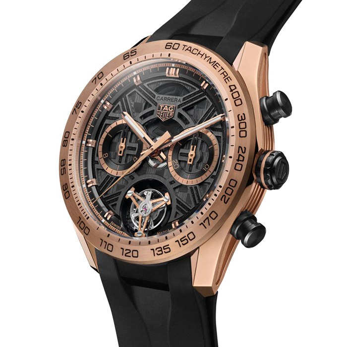 TAG Heuer Carrera Chronograph Tourbillon Extreme Sport 44mm Montre Homme Or 18k & Titane CBU5050.FT6273 – Image 2