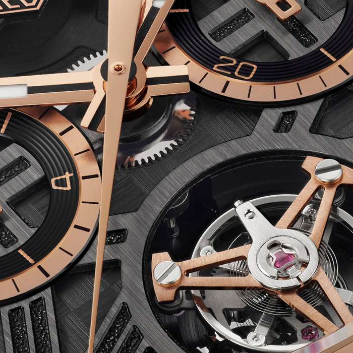 TAG Heuer Carrera Chronograph Tourbillon Extreme Sport 44mm Montre Homme Or 18k & Titane CBU5050.FT6273 – Image 3