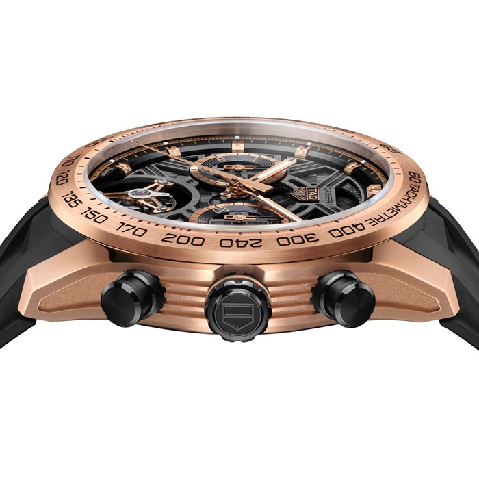 TAG Heuer Carrera Chronograph Tourbillon Extreme Sport 44mm Montre Homme Or 18k & Titane CBU5050.FT6273 – Image 4
