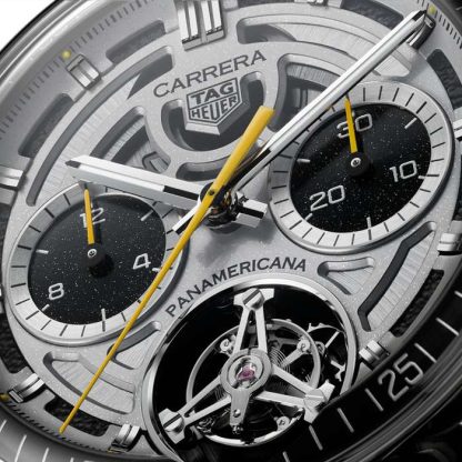 TAG Heuer Carrera Chronograph Tourbillon X Porsche Panamericana Skeleton Limited Edition 42mm Montre Homme CBS5012.FC6571 – Image 3