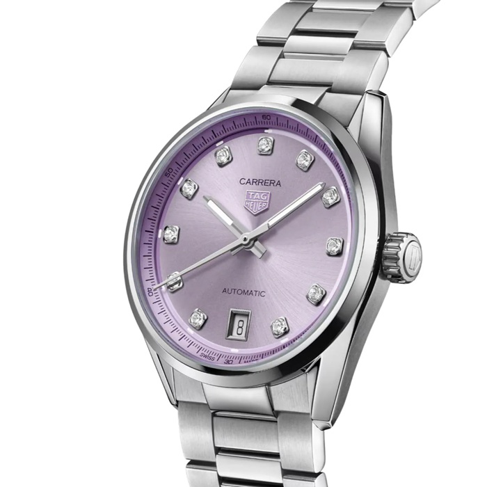 TAG Heuer Carrera Date 36mm Ladies Watch Diamond Dot WBN2319.BA0001 – Image 2