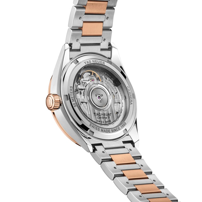 TAG Heuer Carrera Date 36mm Ladies Watch Mother Of Pearl Diamond WBN2351.BD0000 – Image 4