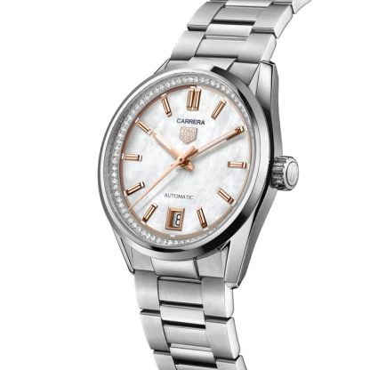 TAG Heuer Carrera Date 36mm Ladies Watch Mother Of Pearl WBN231C.BA0001 – Image 2