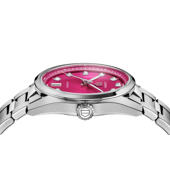TAG Heuer Carrera Date 36mm Ladies Watch Pink Diamond Dot WBN2318.BA0001 – Image 4