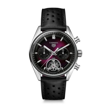 TAG Heuer Carrera Glassbox Tourbillon Limited Edition 42mm Montre Homme Purple CBS5017.FC6605