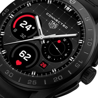TAG Heuer Connected Calibre E5 45mm Montre Homme Titane Noir Bracelet Caoutchouc SBT8A80.BT6293 – Image 2