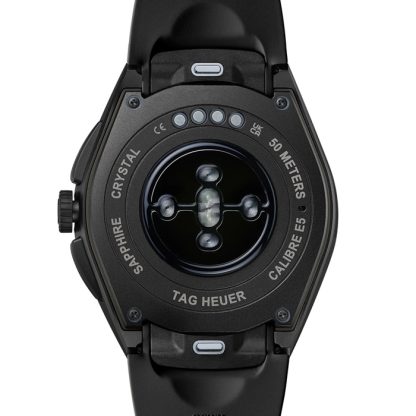 TAG Heuer Connected Calibre E5 45mm Montre Homme Titane Noir Bracelet Caoutchouc SBT8A80.BT6293 – Image 4