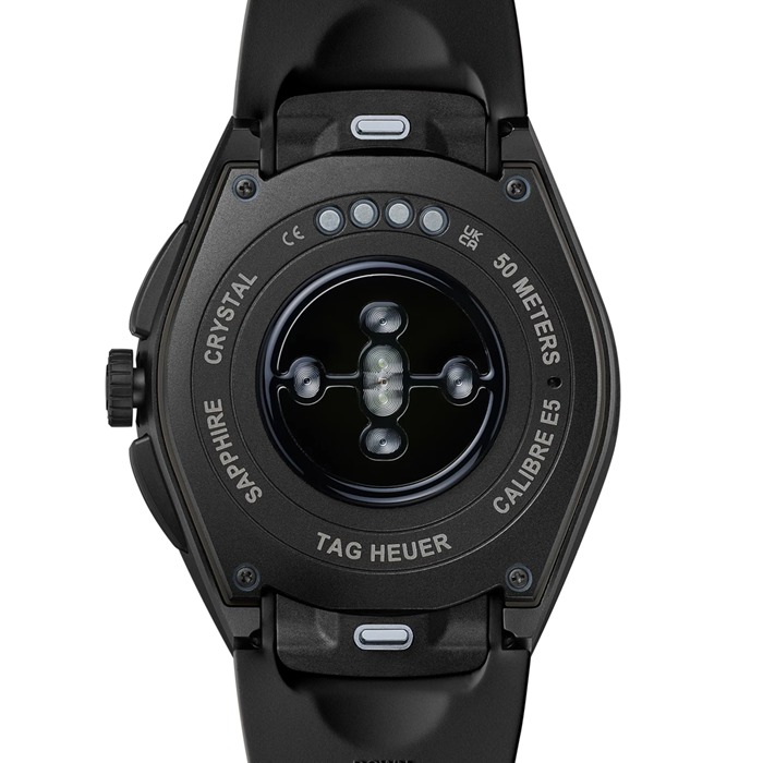 TAG Heuer Connected Calibre E5 45mm Montre Homme Titane Noir Bracelet Caoutchouc SBT8A80.BT6293 – Image 4