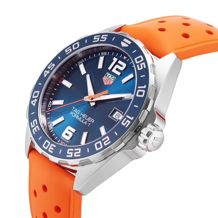 TAG Heuer Formula 1 43mm Montre Homme Orange Rubber Strap WAZ1010.FT8028 – Image 2