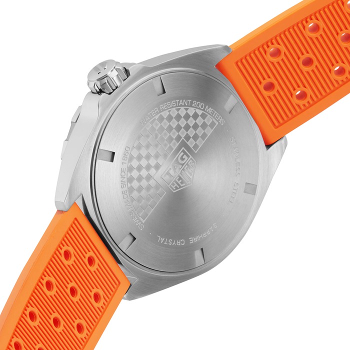 TAG Heuer Formula 1 43mm Montre Homme Orange Rubber Strap WAZ1010.FT8028 – Image 4