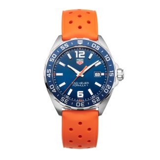 TAG Heuer Formula 1 43mm Montre Homme Orange Rubber Strap WAZ1010.FT8028