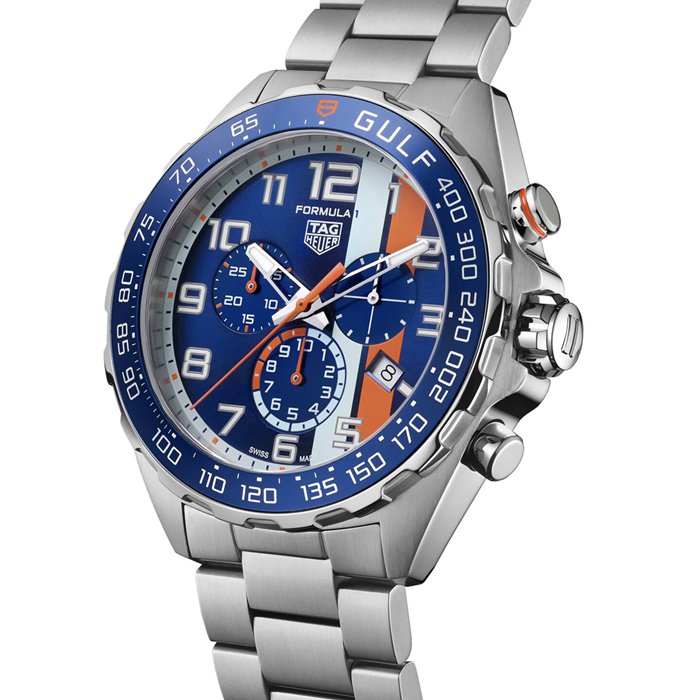 TAG Heuer Formula 1 Chronograph X Gulf 43mm Montre Homme CAZ101AT.BA0842 – Image 2