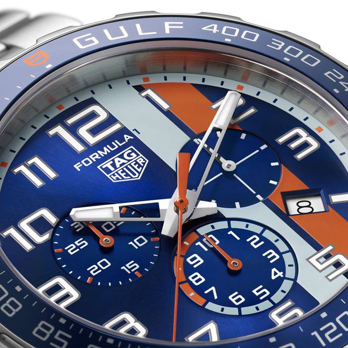 TAG Heuer Formula 1 Chronograph X Gulf 43mm Montre Homme CAZ101AT.BA0842 – Image 4