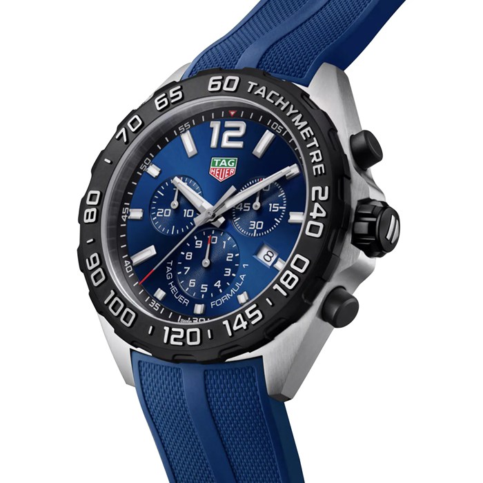 TAG Heuer Formula 1 Quartz Chronograph 200M 43mm Montre Homme Caoutchouc Bleu CAZ101AV.FT8077 – Image 2