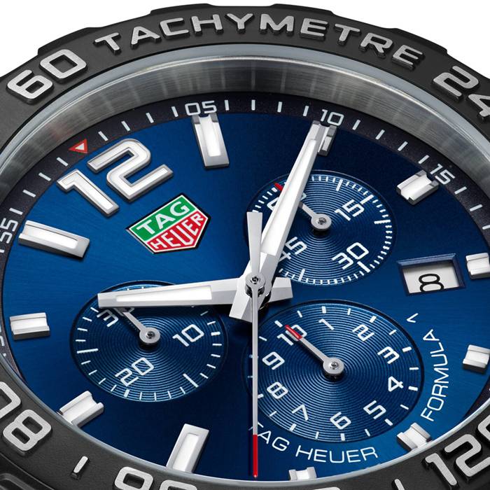 TAG Heuer Formula 1 Quartz Chronograph 200M 43mm Montre Homme Caoutchouc Bleu CAZ101AV.FT8077 – Image 3