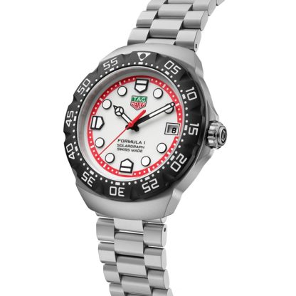 TAG Heuer Formula 1 Solargraph 38mm Montre Homme Blanc WBY1111.BA0042 – Image 2
