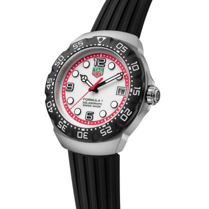 TAG Heuer Formula 1 Solargraph Limited Edition 38mm Montre Homme Blanc WBY111A.FT8106 – Image 2