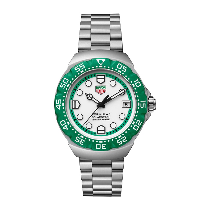 TAG Heuer Formula 1 Solargraph Limited Edition 38mm Montre Homme Vert WBY1113.BA0042