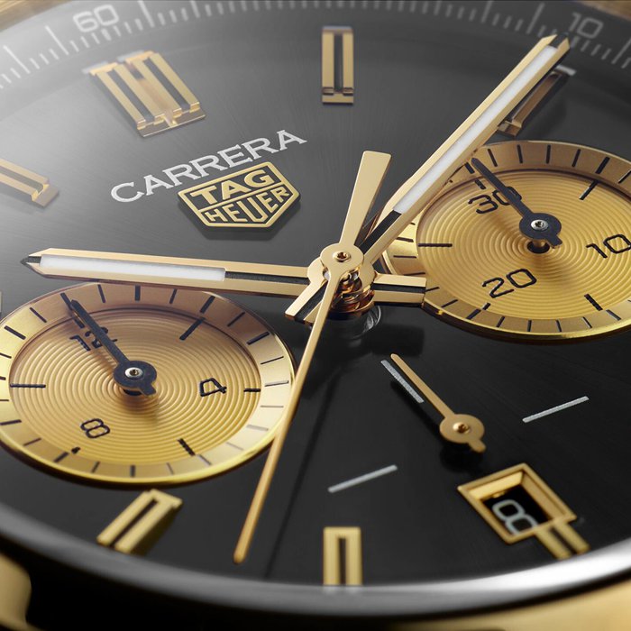 TAG Heuer Gold Carrera Chronograph 42mm CBN2044.FC8313 – Image 4