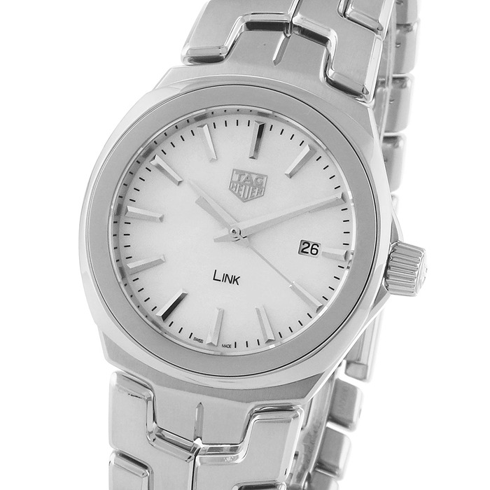 TAG Heuer Link Quartz Date Mother Of Pearl 32mm Ladies Watch WBC1310.BA0600 – Image 3