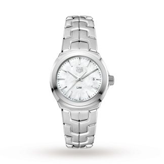 TAG Heuer Link Quartz Date Mother Of Pearl 32mm Ladies Watch WBC1310.BA0600