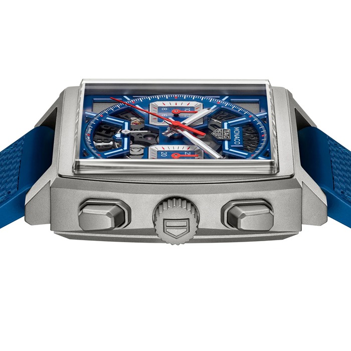 TAG Heuer Monaco Chronograph 39mm Montre Homme Titanium Blue CBL2182.FT6235 – Image 4