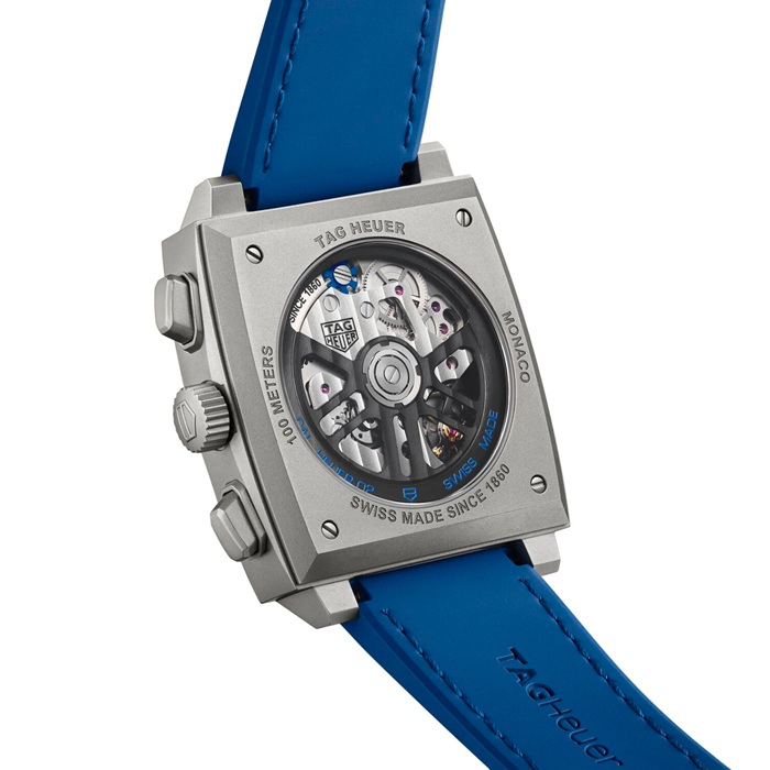 TAG Heuer Monaco Chronograph 39mm Montre Homme Titanium Blue CBL2182.FT6235 – Image 5