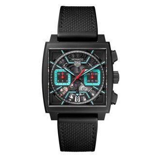 TAG Heuer Monaco Chronograph 39mm Montre Hommes Titane Turquoise CBL2184.FT6236