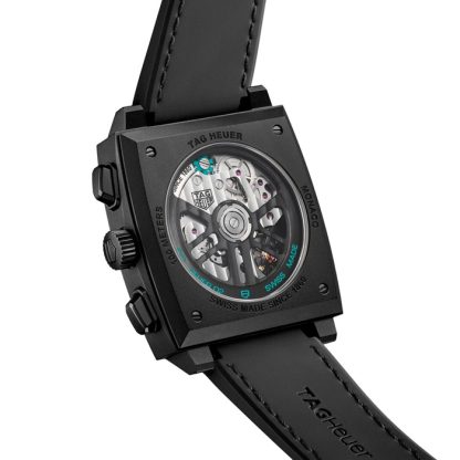 TAG Heuer Monaco Chronograph 39mm Montre Hommes Titane Turquoise CBL2184.FT6236 – Image 5