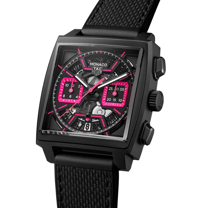 TAG Heuer Monaco Chronograph Pink 39mm Mens Watch CBL218B.FT6236 – Image 2
