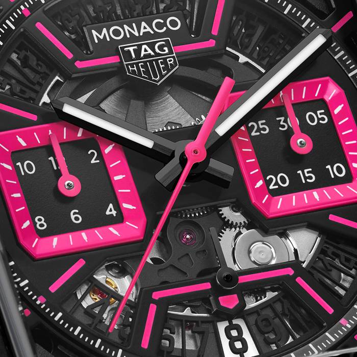 TAG Heuer Monaco Chronograph Pink 39mm Mens Watch CBL218B.FT6236 – Image 3